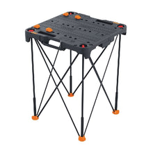 Load image into Gallery viewer, WORX WX066 Portable Work Table, 32 in OAH, 300 lb Capacity, Black, Plastic Tabletop
