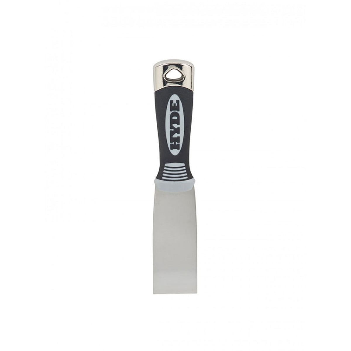 HYDE Pro Stainless 06108 Putty Knife, 1-1/2 in W Blade, Stainless Steel Blade, Cushion-Grip Handle