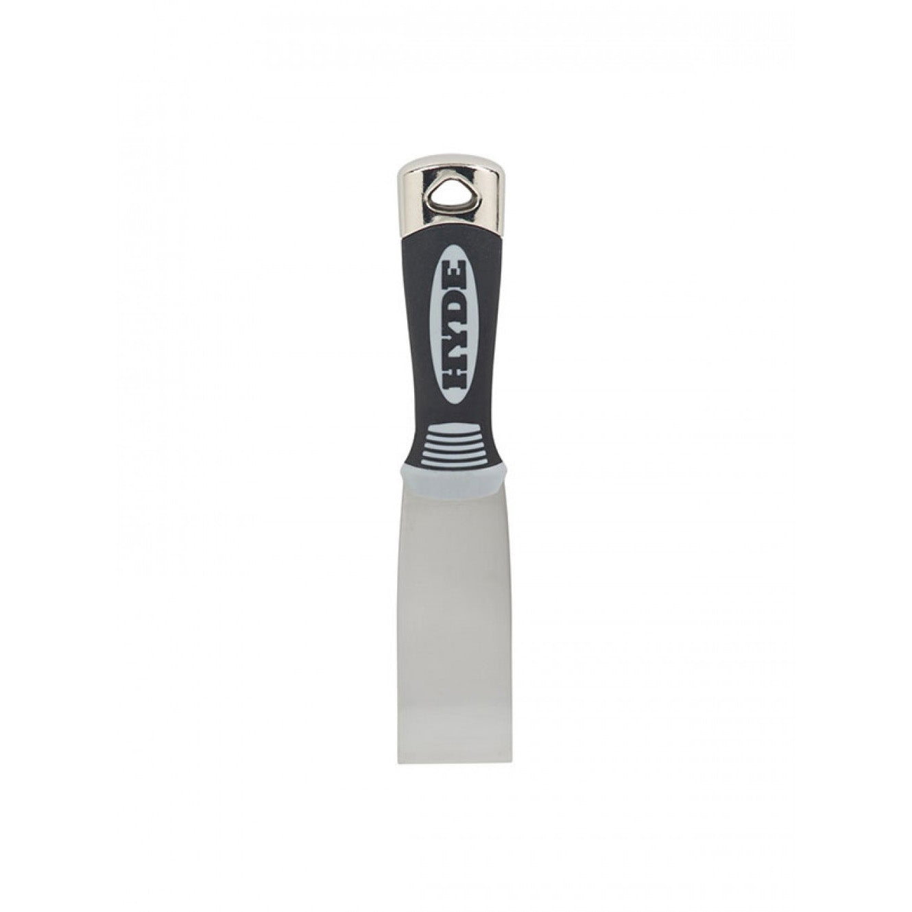 HYDE Pro Stainless 06108 Putty Knife, 1-1/2 in W Blade, Stainless Steel Blade, Cushion-Grip Handle