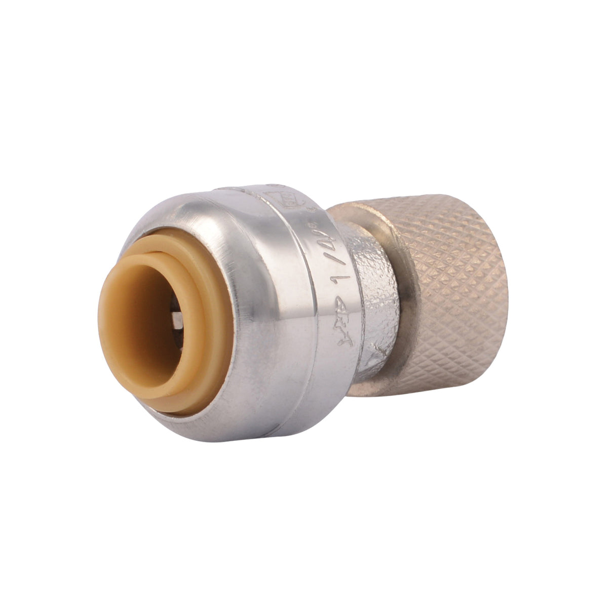 SharkBite U3523LFA Pipe Connector, 1/4 x 3/8 in, Compression, Brass, 200 psi Pressure