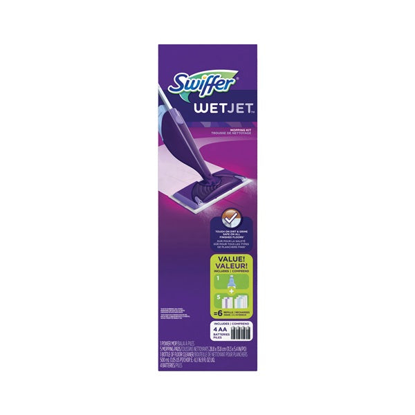 Swiffer WetJet 92811 Sweeper Starter Kit, Synthetic Mop Head