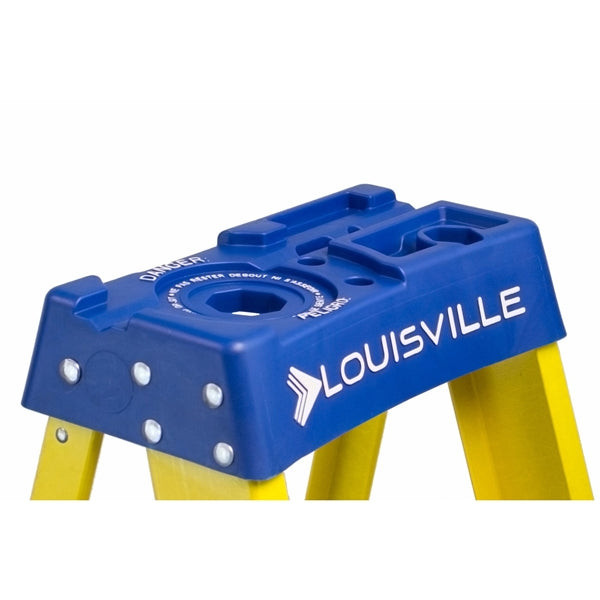 Louisville FS2005 Step Ladder, 5 ft H, Type I Duty Rating, Fiberglass, 250 lb