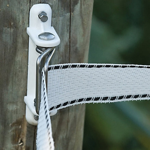 Zareba PAWPC-Z Wood Post Insulator, Stainless Steel, White