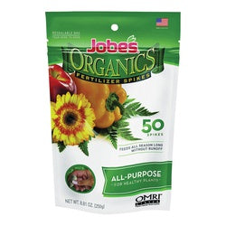 Jobes 06528 Organic Fertilizer Pack, Spike, 4-4-4 N-P-K Ratio