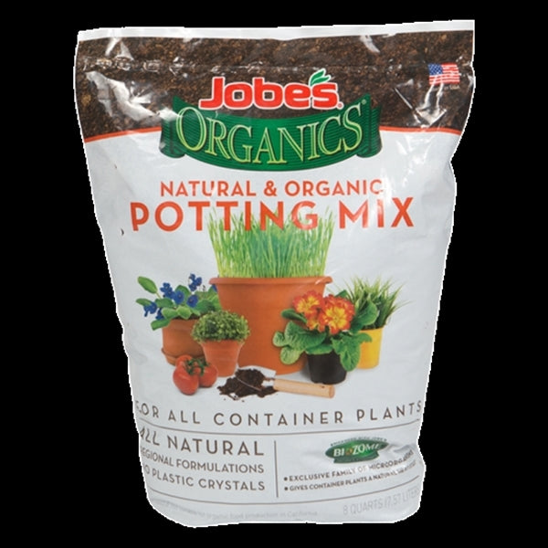 Jobes 08708P Potting Mix, 8 qt Bag