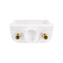 Load image into Gallery viewer, EASTMAN 60248 Washing Machine Outlet Box, 1/2, 3/4 in Connection, Brass, White
