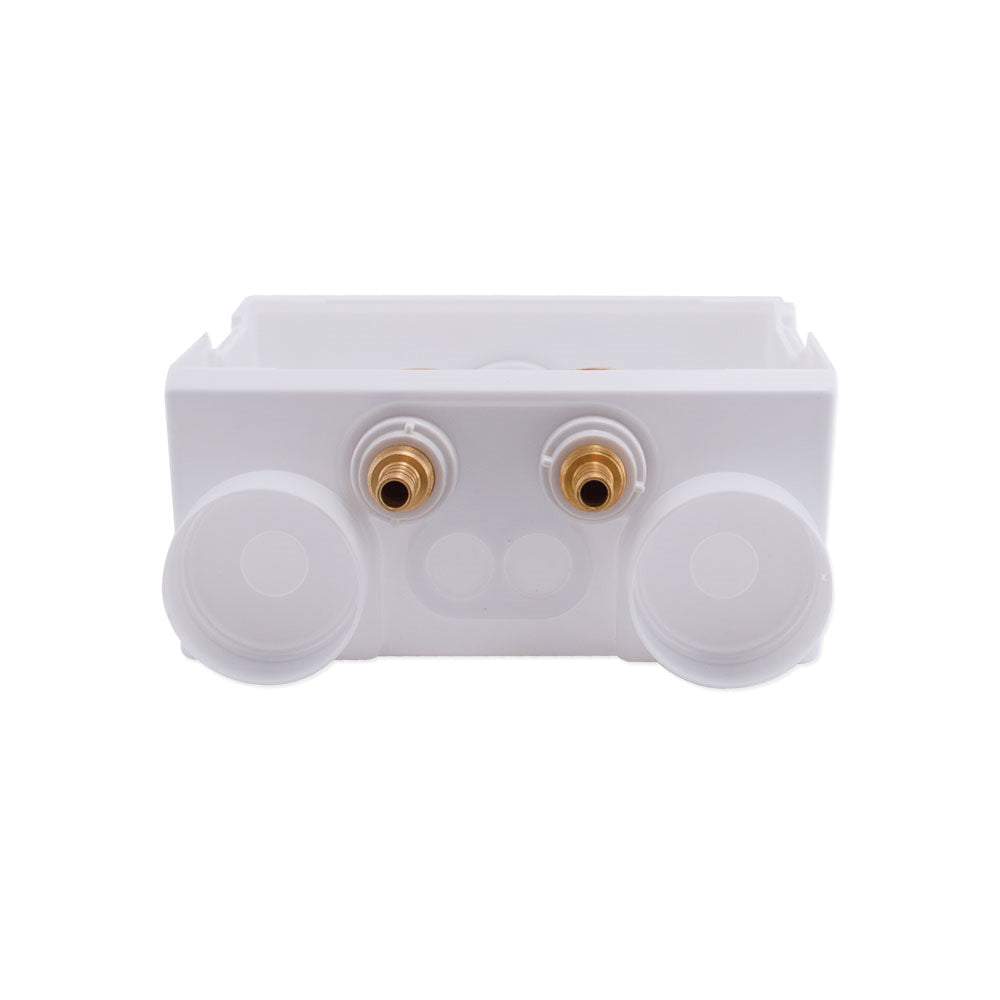 EASTMAN 60245 Washing Machine Outlet Box, 1/2, 3/4 in Connection, Brass