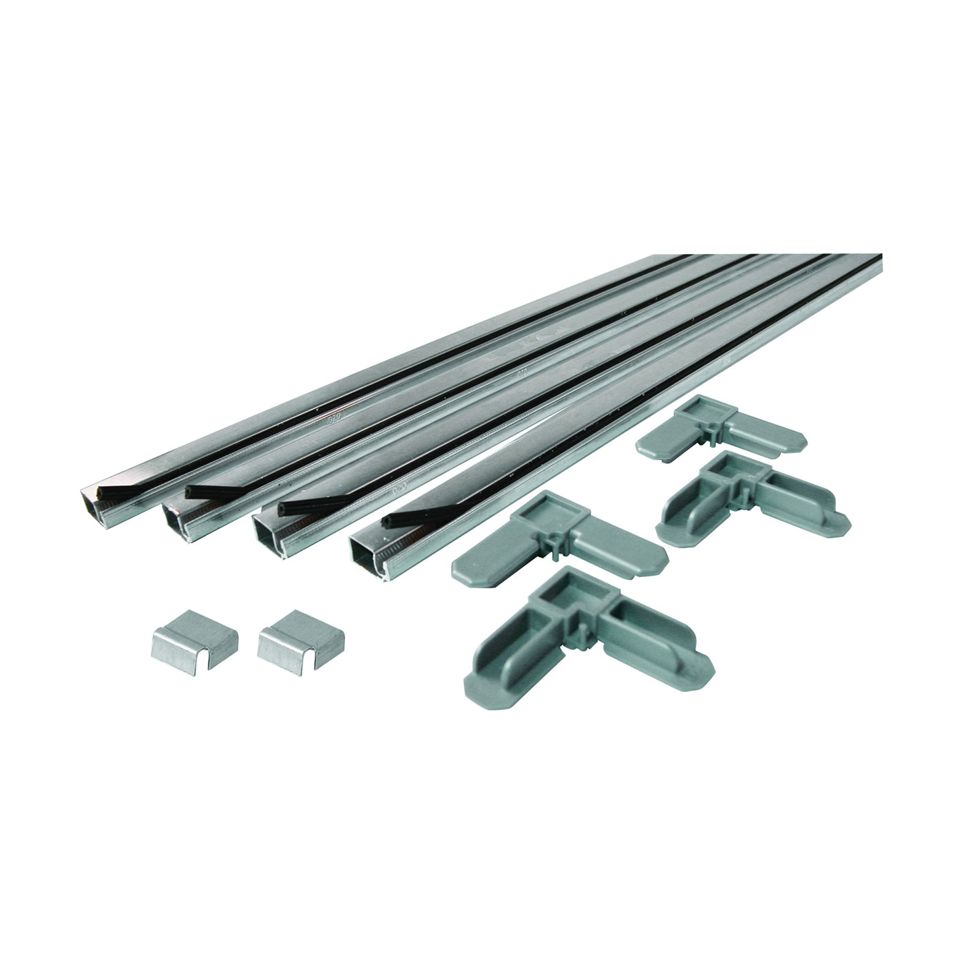 Make-2-Fit PL 7805 Screen Frame Kit, 5 ft L x 3/4 in W Dimensions, Aluminum, Mill, 10-Piece