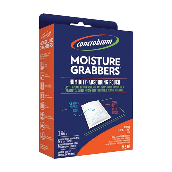 Concrobium 735-1092 Moisture Grabber, 9.2 oz Pouch, Solid, Odorless