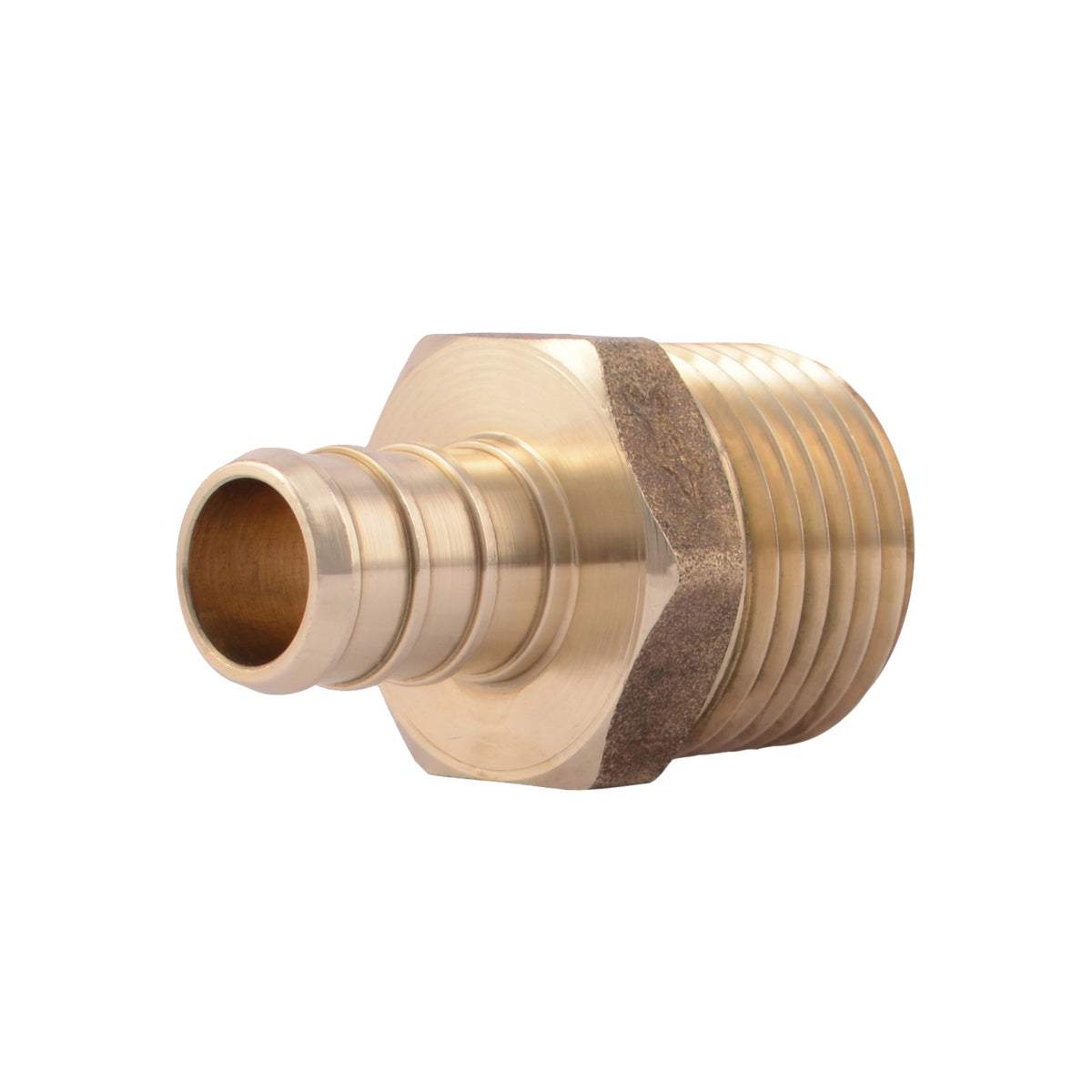 SharkBite UC120LFA Hose to Pipe Adapter, 1/2 in, PEX Barb x MNPT, DZR Brass, 200 psi Pressure