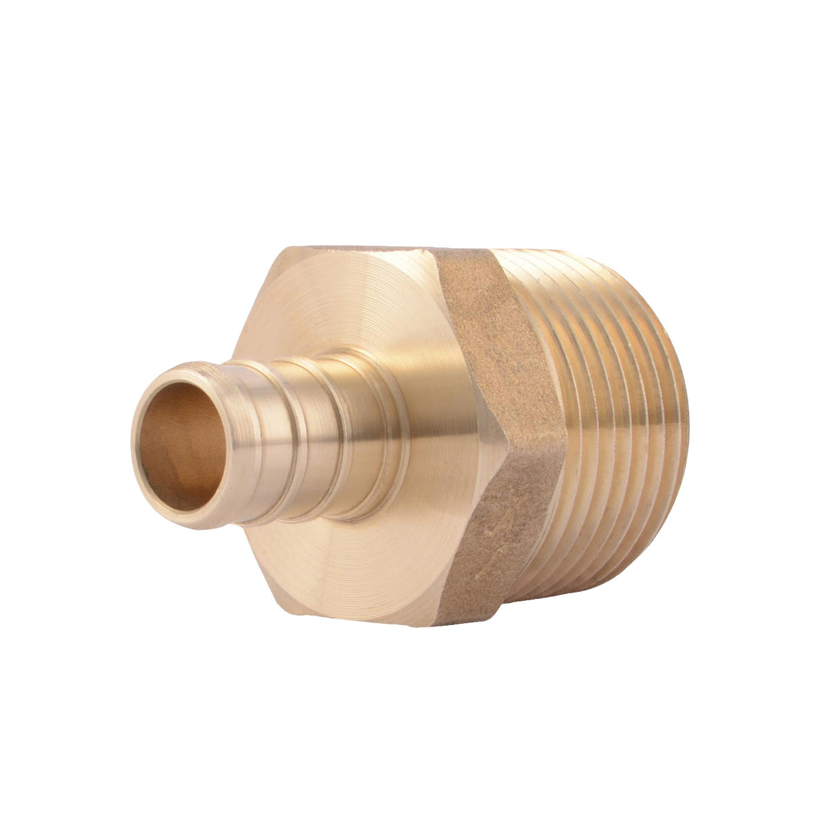 SharkBite UC116LFA Hose to Pipe Adapter, 1/2 x 3/4 in, PEX Barb x MNPT, DZR Brass, 200 psi Pressure