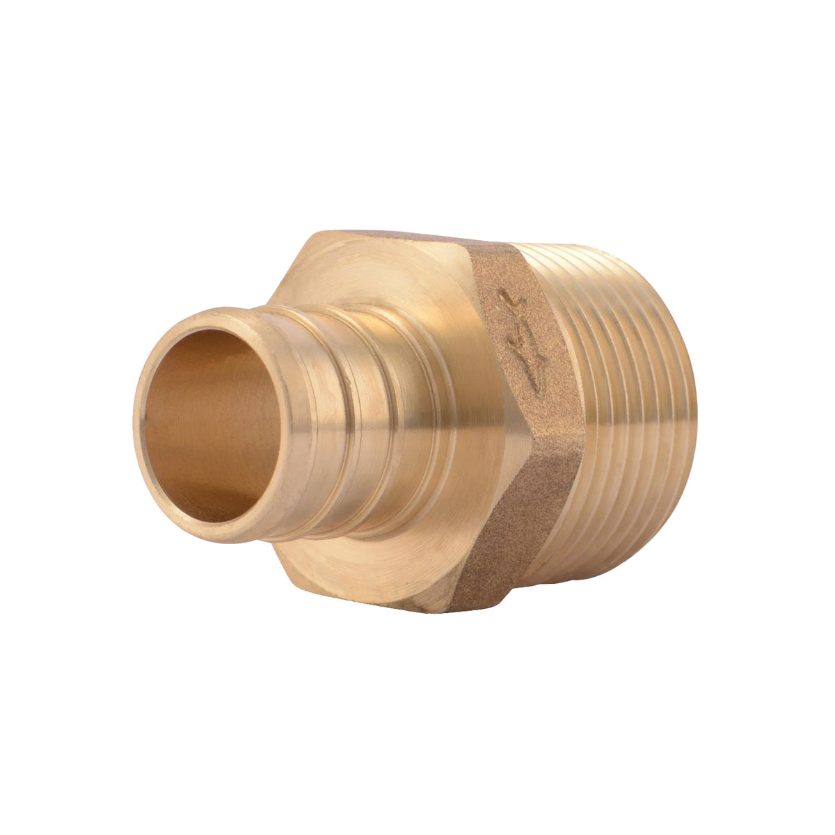 SharkBite UC134LFA Hose to Pipe Adapter, 3/4 in, PEX Barb x MNPT, DZR Brass, 200 psi Pressure