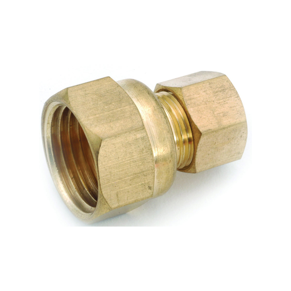 Anderson Metals 750066-0808 Pipe Connector, 1/2 in, Compression x Female, Brass, 200 psi Pressure