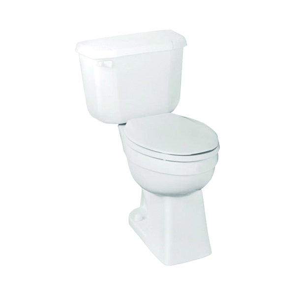 PEERLESS POTTERY 71668100 ADA Toilet, Round Bowl, 1.6 gpf Flush, 12 in Rough-In, Vitreous China, White