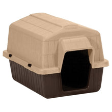 Load image into Gallery viewer, Aspenpet Petbarn 3 25163 Dog House, 32 in OAL, 26 in OAW, 24 in OAH, Plastic, Coffee Grounds Brown/Sand

