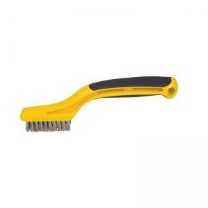 HYDE 46812 Grout Brush, 2-1/4 x 5/8 in Brush, Stainless Steel Trim