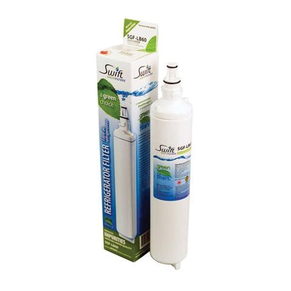 SWIFT GREEN FILTERS SGF-LB60 Refrigerator Water Filter, 0.5 gpm, 0.5 um Filter, Coconut Shell Carbon Block Filter Media