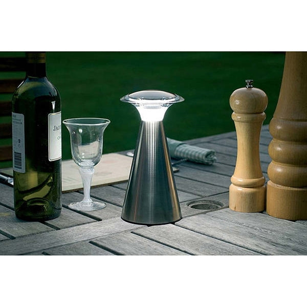 LIGHT IT 24414-130 Lantern Touch, AA Battery, LED Lamp, Metal, Satin Nickel