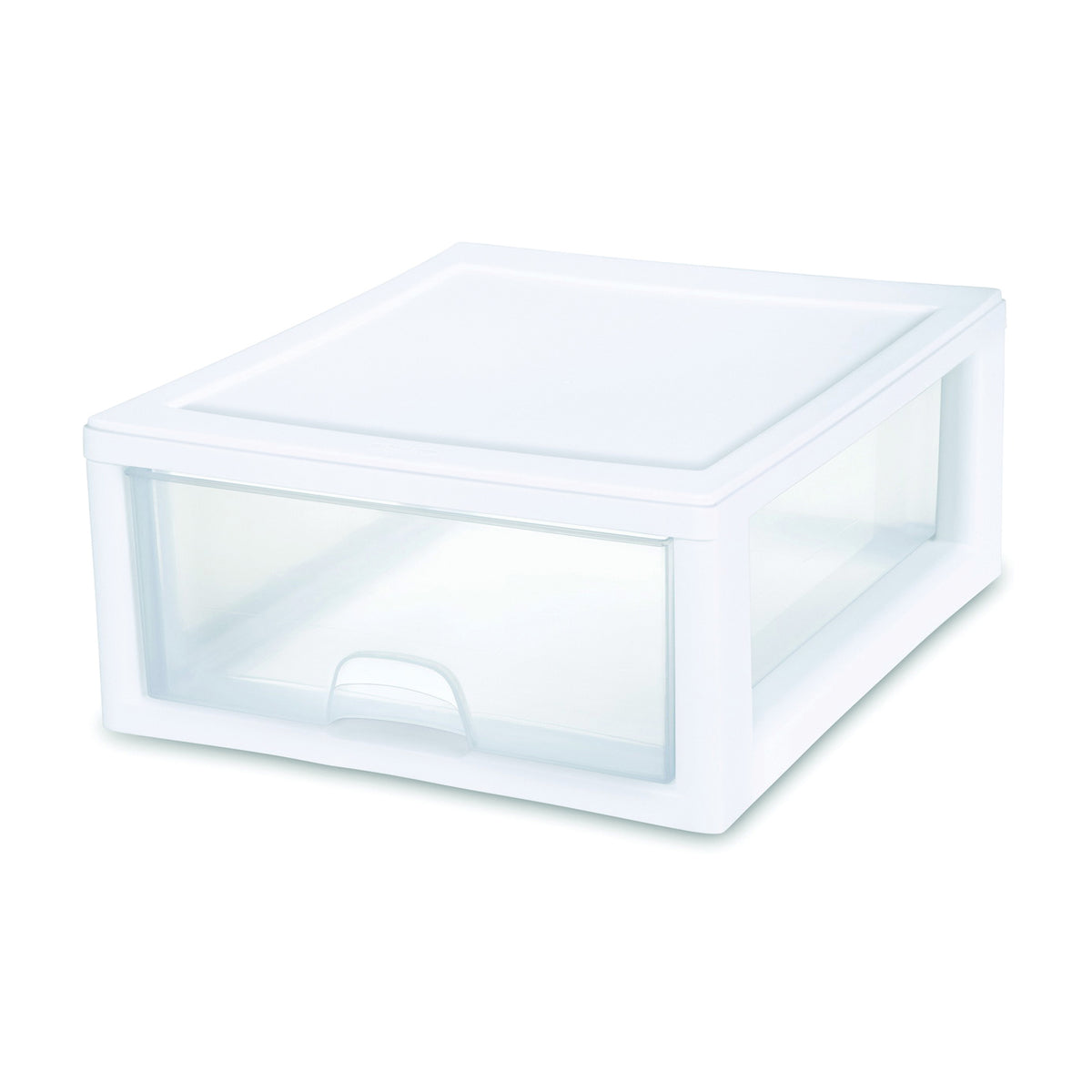 Sterilite 23018006 Stackable Drawer, 16 qt Capacity, 1-Drawer, Plastic, 14-3/8 in OAW, 17 in OAH, 6-7/8 in OAD