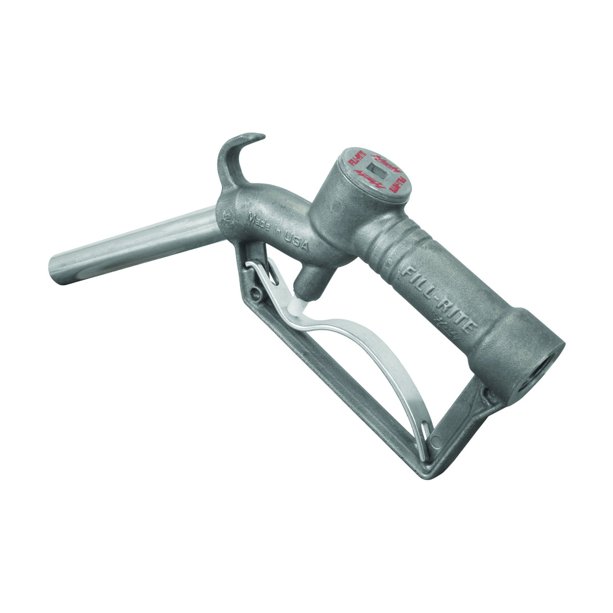 Fill-Rite FRHMN075S/NO75UMN Manual Nozzle with Hook, 3/4 in, FNPT, Aluminum, Silver