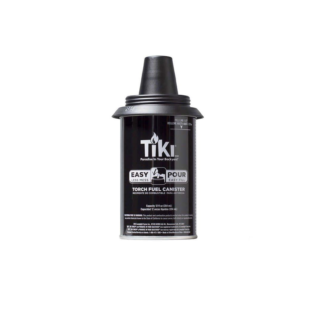 TIKI 1312127 Torch Canister, Metal, Black