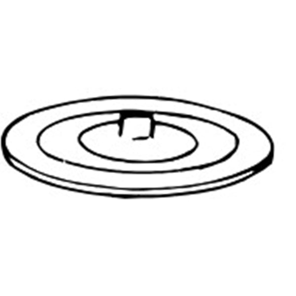 Plumb Pak PP820-14 Sink Stopper, Flat Suction, Rubber, White, Polished Chrome, For: Sink, Shower or Tub