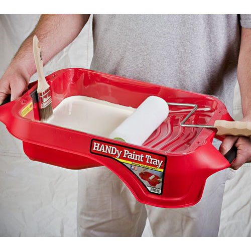 HANDy 7500CC Paint Tray, 9 in W, 1 gal Capacity, Plastic, Red