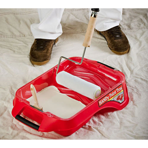 HANDy 7500CC Paint Tray, 9 in W, 1 gal Capacity, Plastic, Red