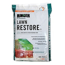 Safer 9333 Lawn Restore Fertilizer, 25 lb Bag, Granular, 10-0-6 N-P-K Ratio