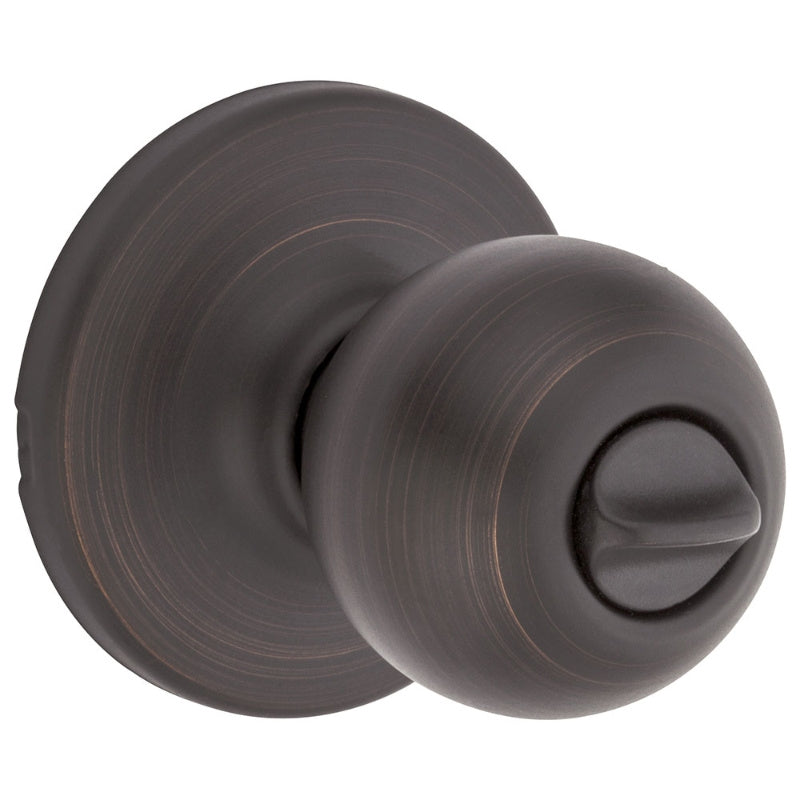 Kwikset 300P-11P CP Privacy Door Knob, Venetian Bronze