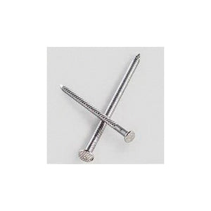 Simpson Strong-Tie S10PTD5 Deck Nail, 10D, 3 in L, 304 Stainless Steel, Bright, Full Round Head, Annular Ring Shank