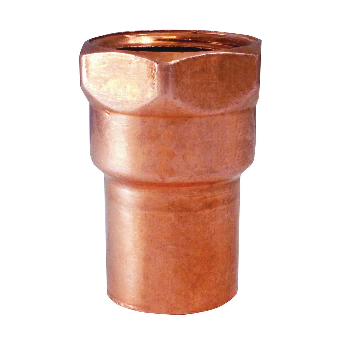 EPC 103R Series 10130138 Reducing Pipe Adapter, 1/2 x 1/4 in, Sweat x FIP, Copper