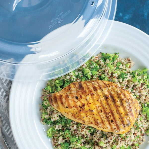 NORDIC WARE 65000 Spatter Cover, 10.13 in Dia, Plastic Screen, White