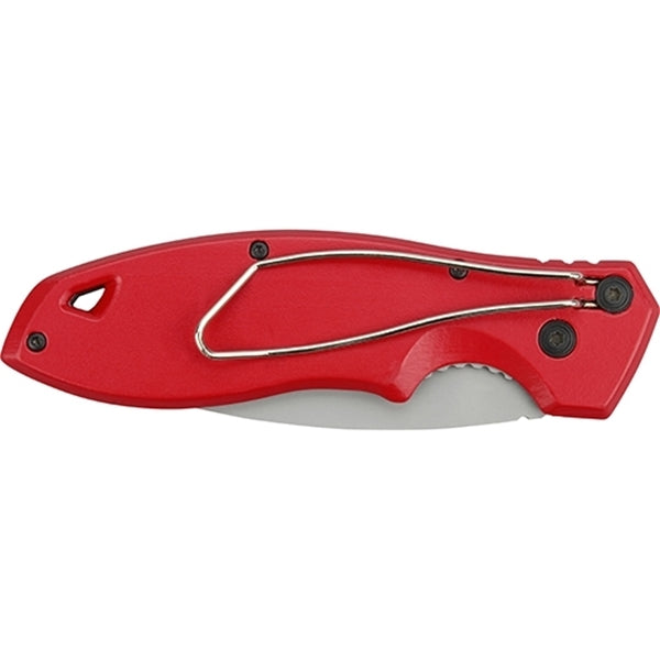 Milwaukee FASTBACK Series 48-22-1520 Pocket Knife, 5 in L Blade, Stainless Steel Blade, 1-Blade, Contour-Grip Handle