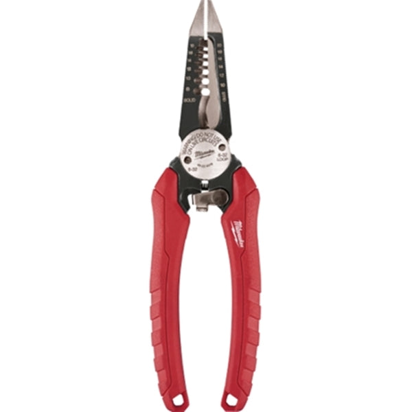 Milwaukee 48-22-3079 Wire Plier, 7-3/4 in OAL, 1-1/2 in Jaw Opening, Black/Red Handle, Durable Grips Handle