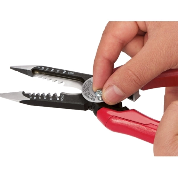 Milwaukee 48-22-3079 Wire Plier, 7-3/4 in OAL, 1-1/2 in Jaw Opening, Black/Red Handle, Durable Grips Handle