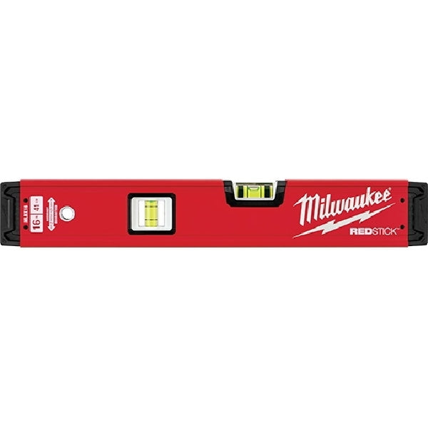 Milwaukee REDSTICK Series MLBX59 Beam Box Level, 59 in L, 3-Vial, Aluminum, Red