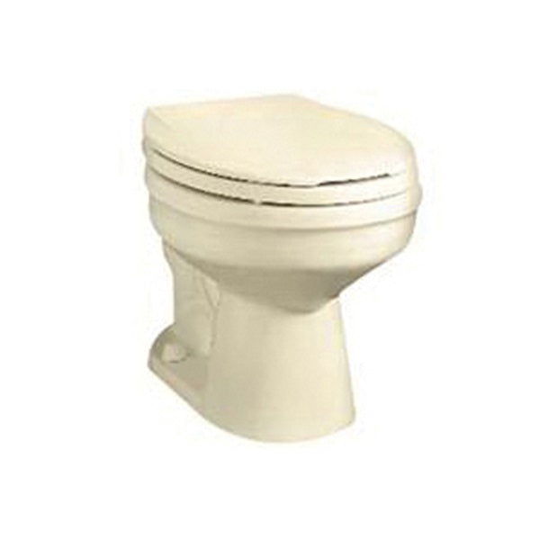 American Standard Galaxy 3352-208 Toilet Bowl, Round, 1.6 gpf Flush, 12 in Rough-In, Vitreous China, Bone