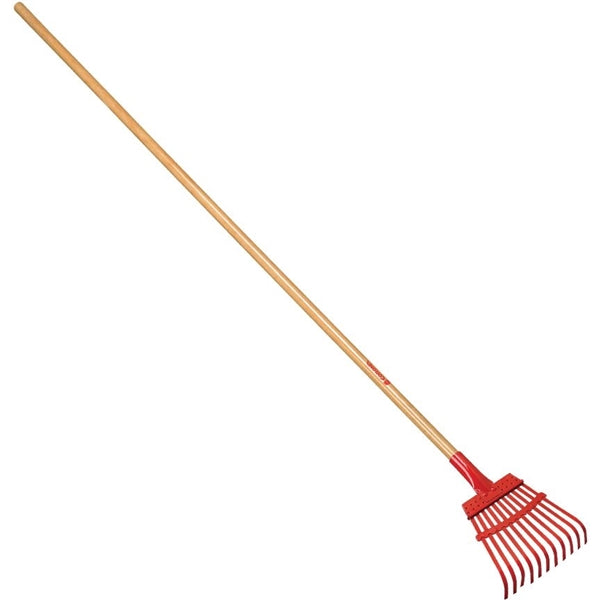 CORONA RK 62000 Shrub Rake, 11 -Tine, Steel Tine, Wood Handle, 54 in L Handle