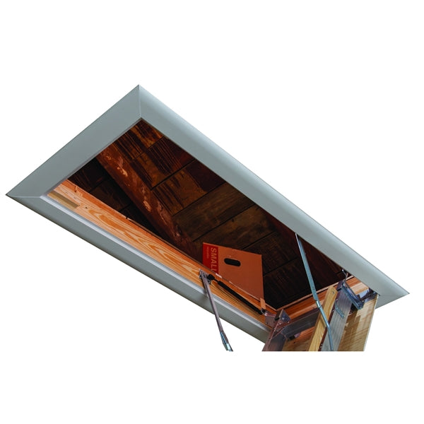 Louisville Elite Series AA2210 Attic Ladder, 7 ft 8 in to 10 ft 3 in H Ceiling, 22-1/2 x 54 in Ceiling Opening, 11-Step