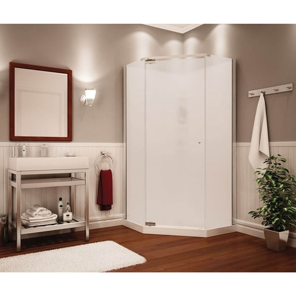 MAAX Begonia Soho 105544-000-129 Shower Kit, 36 in L, 36 in W, 72 in H, Polystyrene, Chrome, 3-Wall Panel