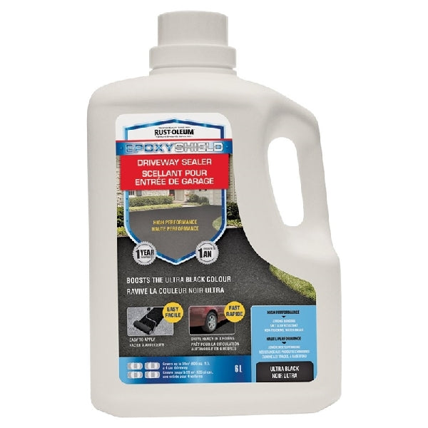 RUST-OLEUM EPOXYSHIELD 258062 Driveway Color Booster, Jet Black, 6 L