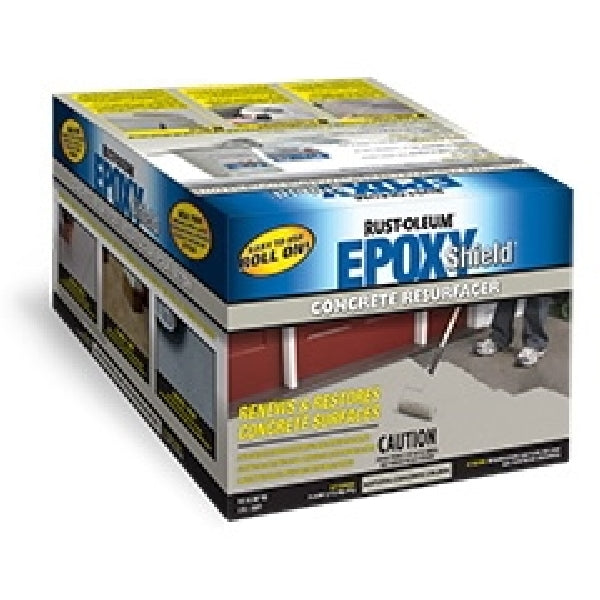 RUST-OLEUM EPOXYSHIELD N246350 Concrete Resurfacer Kit, Solid, Natural Grey, 3.78 L Kit