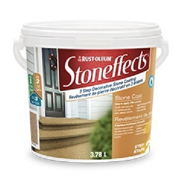 RUST-OLEUM Stoneffects N5210155P Stone Coating, Liquid, Arizona Sand, 3.78 L Pail