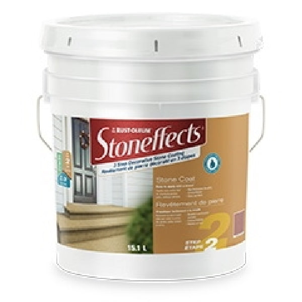 RUST-OLEUM Stoneffects N5220805P Stone Coating, Liquid, Red Canyon, 15.1 L Pail