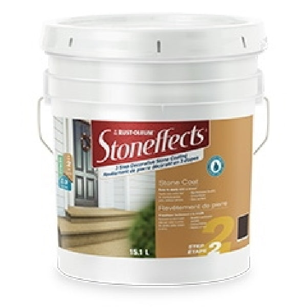 RUST-OLEUM Stoneffects N5225805P Stone Coating, Liquid, Espresso, 15.1 L Pail