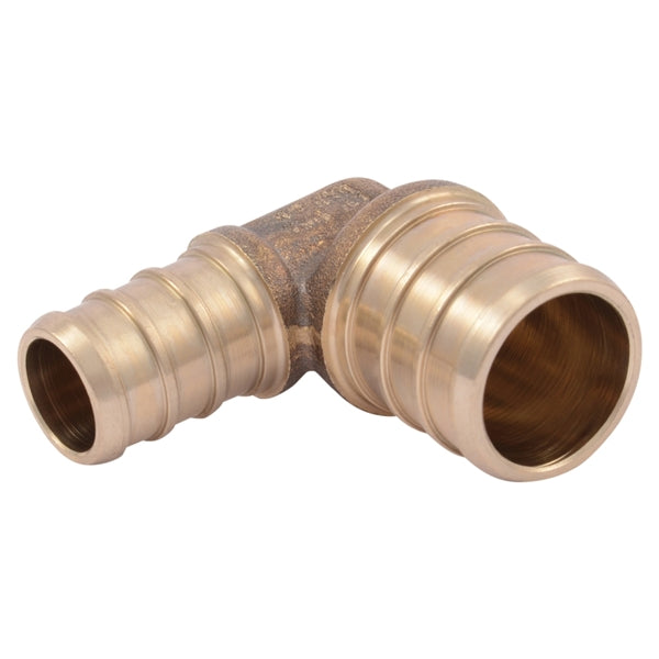 SharkBite UC274LFA Reducing Pipe Elbow, 1/2 x 3/4 in, Barb, 90 deg Angle, 200 psi Pressure