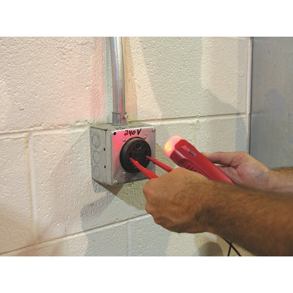 GB GVT-392 Solenoid Tester, 120 to 480 VAC, 120 to 240 VDC, Neondicator Display, Functions: Voltage, Red