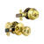 Kwikset 690T3CP6ALRCSK6 Knob Lockset, 3 Grade, Keyed Key, Polished Brass, 2-3/8 x 2-3/4 in Backset, K6 Keyway