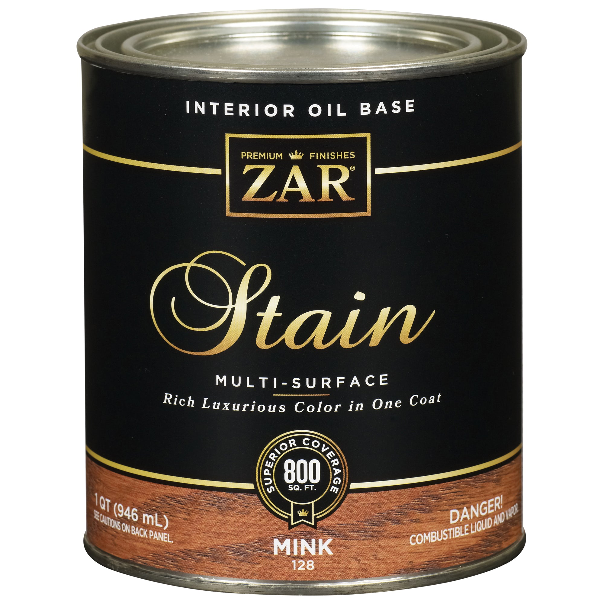 ZAR 12812 Wood Stain, Early American, Liquid, 1 qt, Can